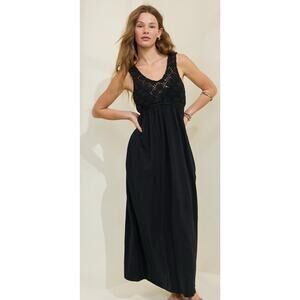 Aerie Crochet Maxi dress M